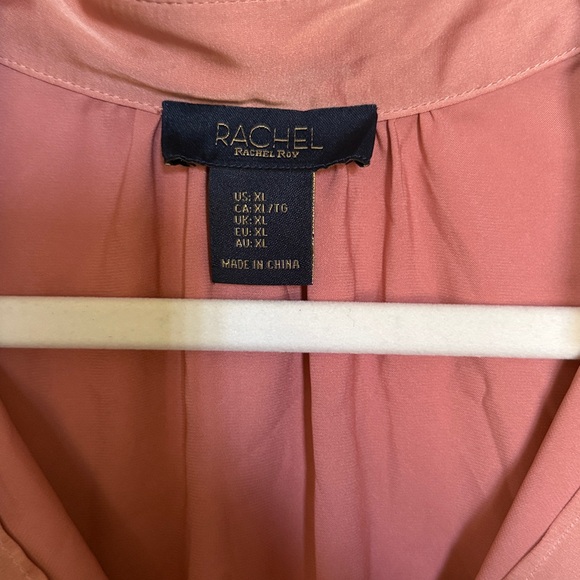 Rachel Roy Silk Coral Blouse - Picture 2 of 5